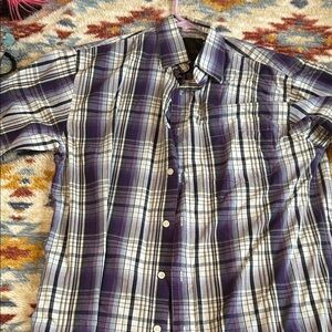 Purple Plaid Men's Shirt